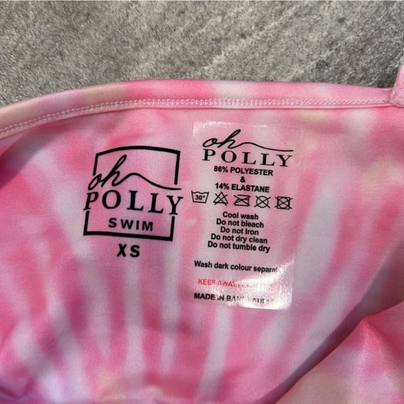 ❌️SOLD Oh Polly Pink Tie Dye Bikini - Picture 6 of 10